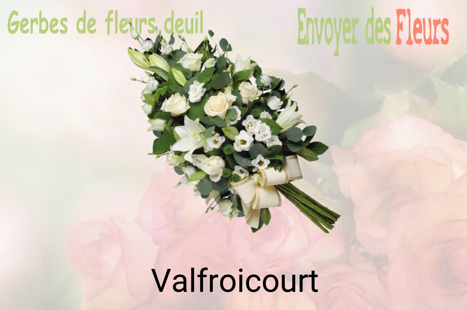 Gerbe de fleurs de deuil livrée à Valfroicourt